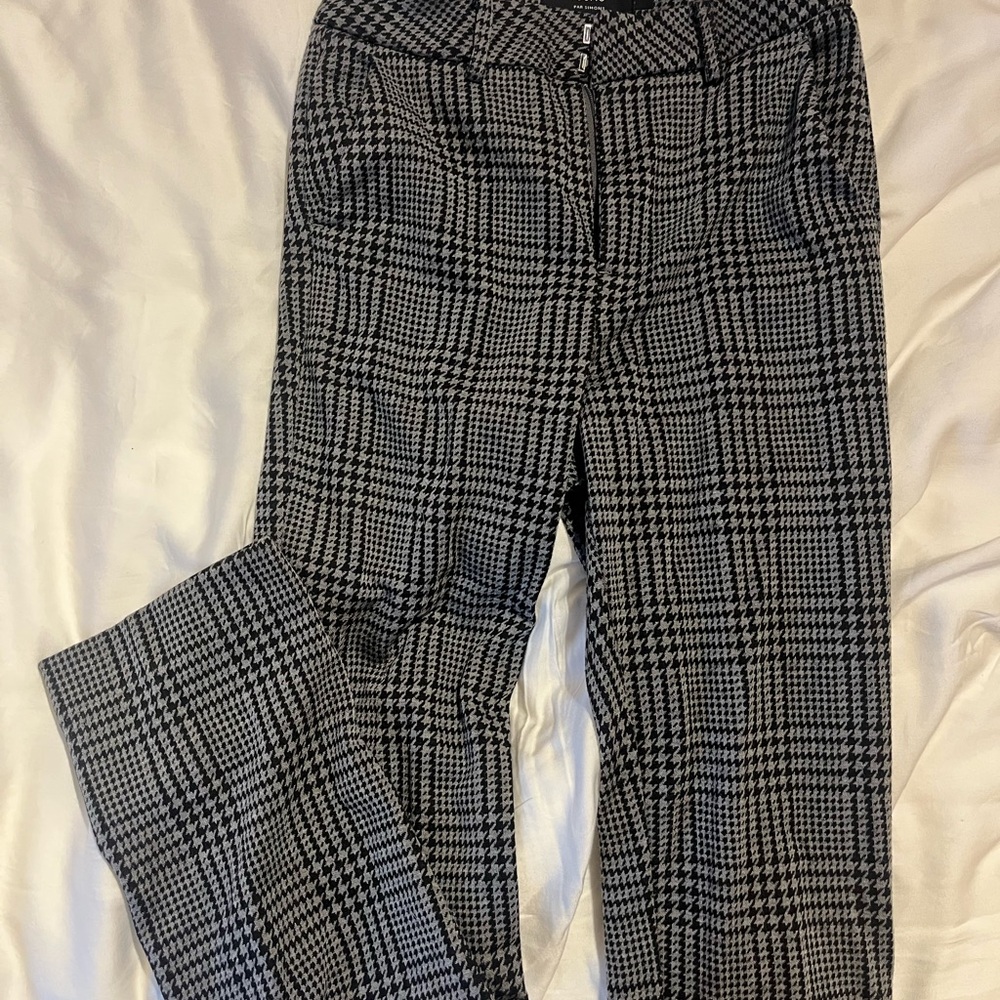 ICON Black and White Checkered Women's Trousers
